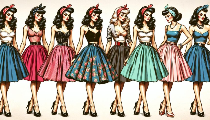 Spódnice vintage w stylu pin-up – modowe must-have na każdą okazję!