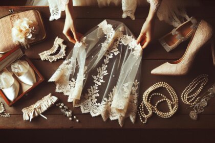 Vintage dodatki do sukni ślubnej z second handu: Czy warto?